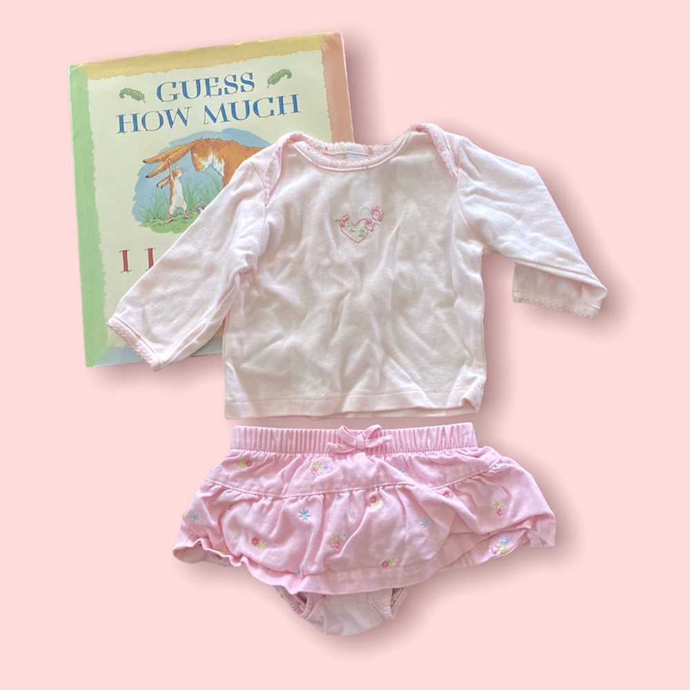 Baby Girls Clothing and Guess How Much I Love You Book Bundle (3-6 months)